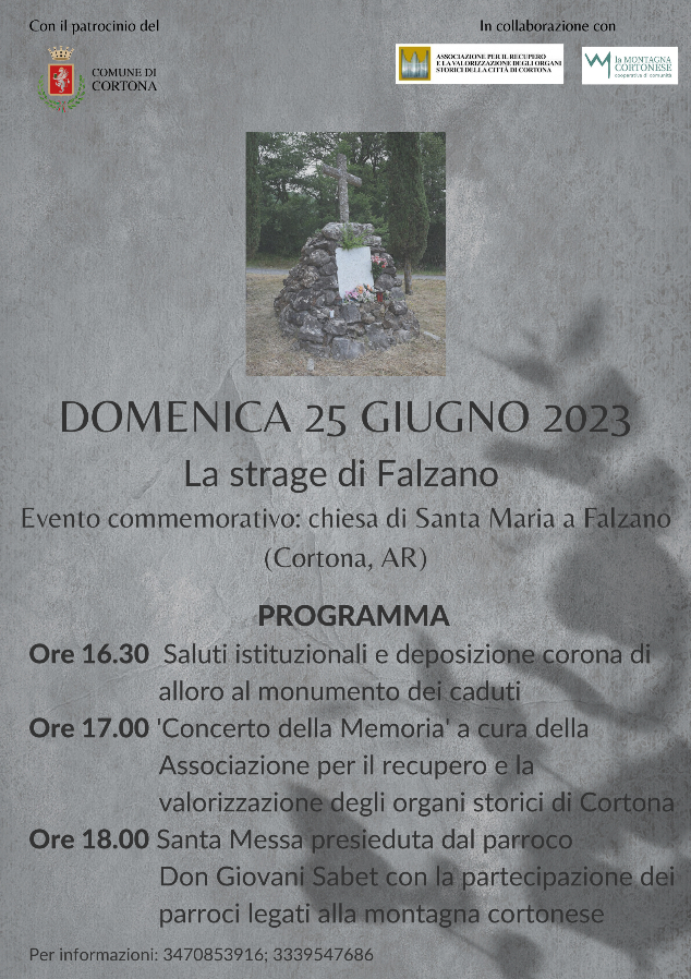 La strage di Falzano, evento commemorativo